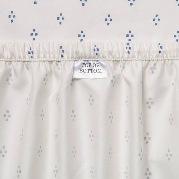 Threshold - King 400 Thread Count Dot Print Performance Sheet  White/Blue - Picture 4 of 4